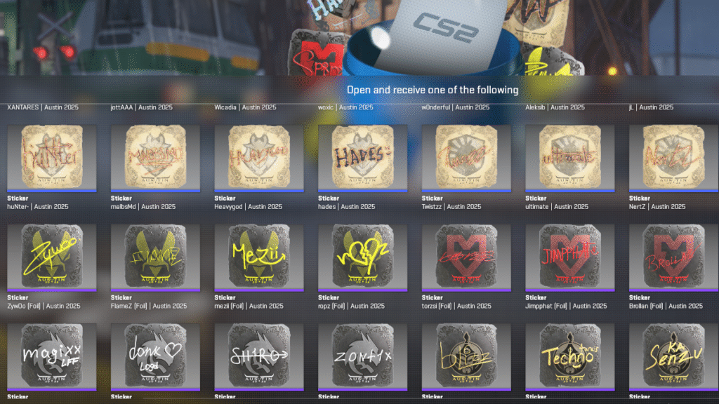 CS2 Austin Major Stickers: Teams, Autographs, and Capsules