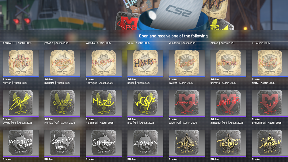 CS2 Austin Major Stickers: Teams, Autographs, and Capsules