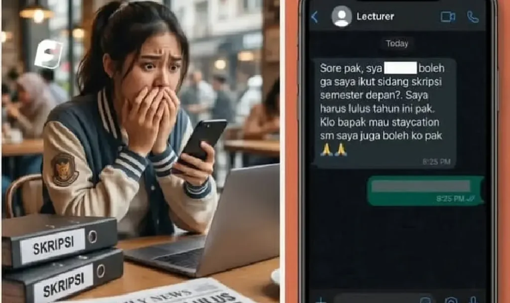 Viral Chat Mahasiswi Tawarkan Staycation ke Dosen Demi Lulus Skripsi, Balasannya Menohok