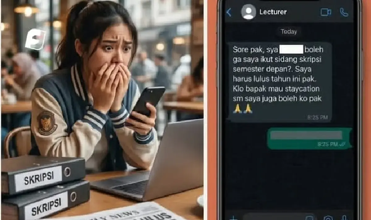 Viral Chat Mahasiswi Tawarkan Staycation ke Dosen Demi Lulus Skripsi, Balasannya Menohok